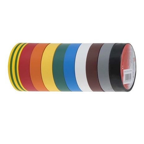 3M Temflex 1300 Rainbow Vinylová izolačná páska 15mm x 10m viacfarebná 10ks