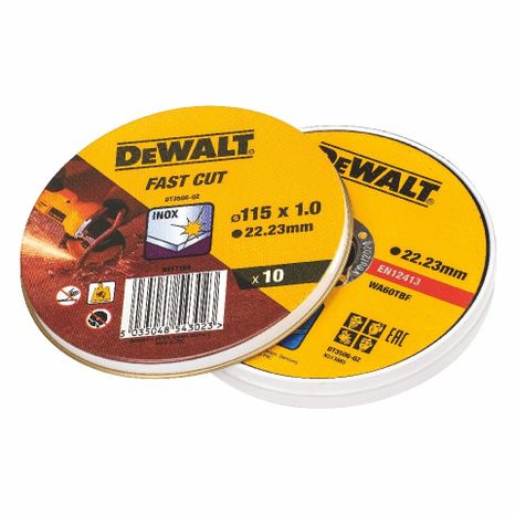 DeWALT DT3506 Rezný kotúč v kovovej krabičke 115 × 1,0 mm 10 ks