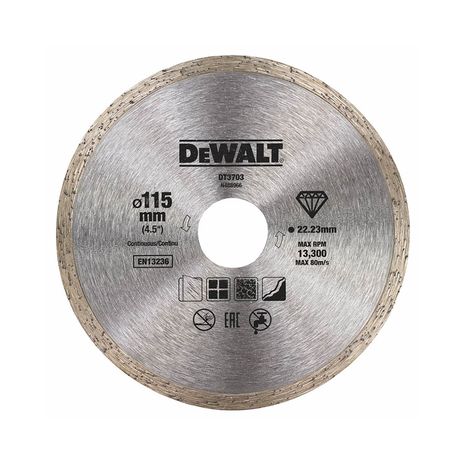 DEWALT DT3703 Diamantový kotúč na rezanie obkladov a dlažieb 115mm x 22,2mm