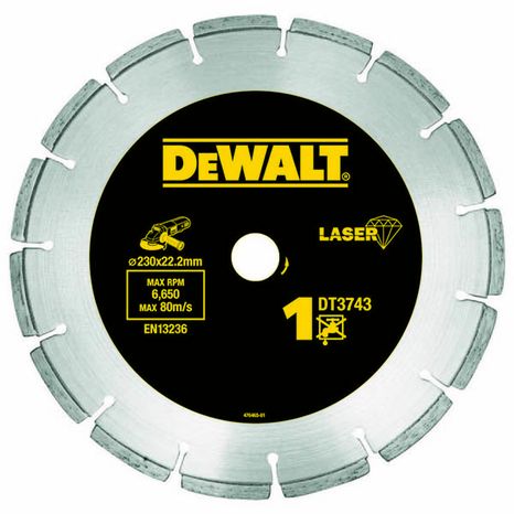 DeWALT DT3743 kotúč na stavebné materiály betón 230 mm