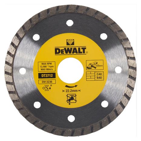 Dewalt DT3712 Diamantový rezný kotúč 125 mm Turbo
