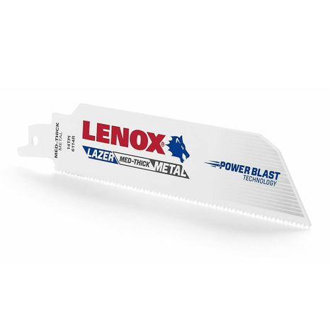 LENOX LAZER BI-METALOVÉ Pílové listy pre mečové píly na tvrdé kovy.