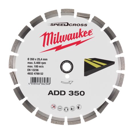 Milwaukee Diamantový kotúč na asfalt ADD 350mm