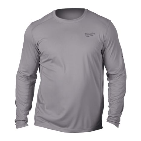 MILWAUKEE Ľahké univerzálne tričko s dlhým rukávom WORKSKIN - šedé