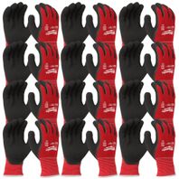 MILWAUKEE Zimné rukavice odolné proti prerezaniu - stupeň ochrany 1 (12 párov)