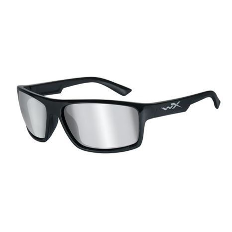 WILEY X PEAK Silver Flash Smoke Grey /Gloss Black - Slnečné okuliare
